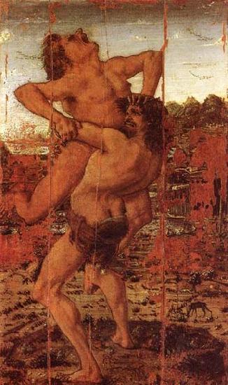 Antonio Pollaiuolo Hercules and Antaeus Time oil painting image